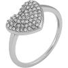 imageFossil Womens Plated Stainless Steel RingSilver Sadie Glitz Heart