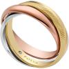imageFossil Womens Plated Stainless Steel RingTri Tone Harlow Stack