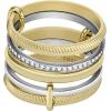 imageFossil Womens Plated Stainless Steel RingTwo Tone Harlow Stack