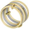 imageFossil Womens Plated Stainless Steel RingTwo Tone Harlow Stack