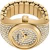 imageFossil Womens Quartz Stainless Steel TwoHand Watch RingGold AllOver Glitz