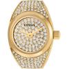 imageFossil Womens Quartz Stainless Steel TwoHand Watch RingGold AllOver Glitz