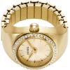 imageFossil Womens Quartz Stainless Steel TwoHand Watch RingGold Glitz