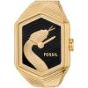 imageFossil Womens Quartz Stainless Steel TwoHand Watch RingGold Raquel Snake