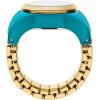 imageFossil Womens Quartz Stainless Steel TwoHand Watch RingGoldBlue