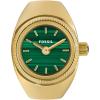 imageFossil Womens Quartz Stainless Steel TwoHand Watch RingGoldGreen