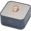 imageFossil Womens Quartz Stainless Steel TwoHand Watch RingRose Gold Glitz
