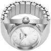 imageFossil Womens Quartz Stainless Steel TwoHand Watch RingSilver