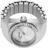 imageFossil Womens Quartz Stainless Steel TwoHand Watch RingSilver Glitz