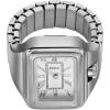imageFossil Womens Quartz Stainless Steel TwoHand Watch RingSilver Raquel