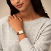 imageFossil Womens Raquel Quartz Stainless Steel ThreeHand WatchBrown LeatherGold