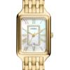 imageFossil Womens Raquel Quartz Stainless Steel ThreeHand WatchGoldMother of Pearl