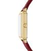 imageFossil Womens Raquel Quartz Stainless Steel ThreeHand WatchRed LeatherGold