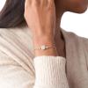 imageFossil Womens Rose GoldTone Stainless Steel Chain or Beaded Bracelet for WomenRose Gold Mosaic Disc