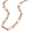 imageFossil Womens Rose GoldTone Stainless Steel Pendant Chain Necklace for WomenHeritage Rose Gold DLink