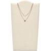 imageFossil Womens Rose GoldTone Stainless Steel Pendant Chain Necklace for WomenRose Gold Gray Mother of Pearl