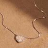 imageFossil Womens Rose GoldTone Stainless Steel Pendant Chain Necklace for WomenRose Gold Mosaic Heart