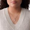 imageFossil Womens Rose GoldTone Stainless Steel Pendant Chain Necklace for WomenRose Gold Pearl Trio