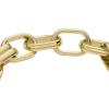 imageFossil Womens Stainless Steel Chain BraceletGold Heritage Double DLink Chain