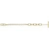 imageFossil Womens Stainless Steel Chain BraceletHeritage DLink Pearl