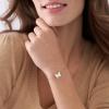 imageFossil Womens Stainless Steel Chain BraceletMOP Butterfly