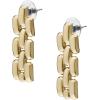 imageFossil Womens Stainless Steel DangleDrop or Hoop Earrings for WomenGold Arden Dangle