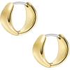 imageFossil Womens Stainless Steel DangleDrop or Hoop Earrings for WomenGold Chunky Huggie Hoop