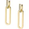 imageFossil Womens Stainless Steel DangleDrop or Hoop Earrings for WomenGold Dangle Glitz Hoop