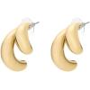 imageFossil Womens Stainless Steel DangleDrop or Hoop Earrings for WomenGold Domed Drop