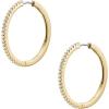 imageFossil Womens Stainless Steel DangleDrop or Hoop Earrings for WomenGold Ellis Hoop