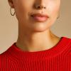 imageFossil Womens Stainless Steel DangleDrop or Hoop Earrings for WomenGold Ellis Hoop