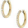 imageFossil Womens Stainless Steel DangleDrop or Hoop Earrings for WomenGold Glitz Huggie Hoop