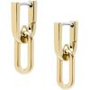 imageFossil Womens Stainless Steel DangleDrop or Hoop Earrings for WomenGold Heritage Dangle