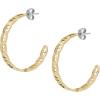 imageFossil Womens Stainless Steel DangleDrop or Hoop Earrings for WomenGold Heritage Link Hoop