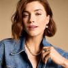 imageFossil Womens Stainless Steel DangleDrop or Hoop Earrings for WomenGold Heritage Pearl Huggie Hoop