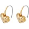 imageFossil Womens Stainless Steel DangleDrop or Hoop Earrings for WomenGold Sadie Heart