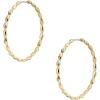 imageFossil Womens Stainless Steel DangleDrop or Hoop Earrings for WomenGold Sutton Large Hoop