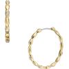imageFossil Womens Stainless Steel DangleDrop or Hoop Earrings for WomenGold Sutton Medium Hoop