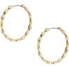 imageFossil Womens Stainless Steel DangleDrop or Hoop Earrings for WomenGold Sutton Medium Hoop