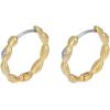 imageFossil Womens Stainless Steel DangleDrop or Hoop Earrings for WomenGold Sutton Small Hoop