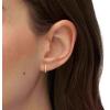 imageFossil Womens Stainless Steel DangleDrop or Hoop Earrings for WomenGoldTone Sterling Silver Glitz Hoop