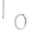 imageFossil Womens Stainless Steel DangleDrop or Hoop Earrings for WomenSilver Glitz Hoop