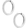 imageFossil Womens Stainless Steel DangleDrop or Hoop Earrings for WomenSilver Glitz Hoop