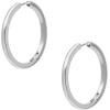 imageFossil Womens Stainless Steel DangleDrop or Hoop Earrings for WomenSilver Medium Hoop
