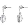 imageFossil Womens Stainless Steel DangleDrop or Hoop Earrings for WomenSilverMOP Drop