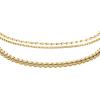 imageFossil Womens Stainless Steel GoldTone Bangle BraceletGold Chain Bracelet Set