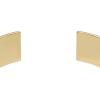 imageFossil Womens Stainless Steel GoldTone Bangle BraceletGold Harlow Linear Texture Cuff
