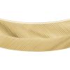 imageFossil Womens Stainless Steel GoldTone Bangle BraceletGold Harlow Linear Texture Cuff