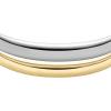 imageFossil Womens Stainless Steel GoldTone Bangle BraceletGoldSilver Ellis Bangle