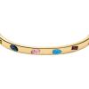 imageFossil Womens Stainless Steel GoldTone Bangle BraceletGoldStone